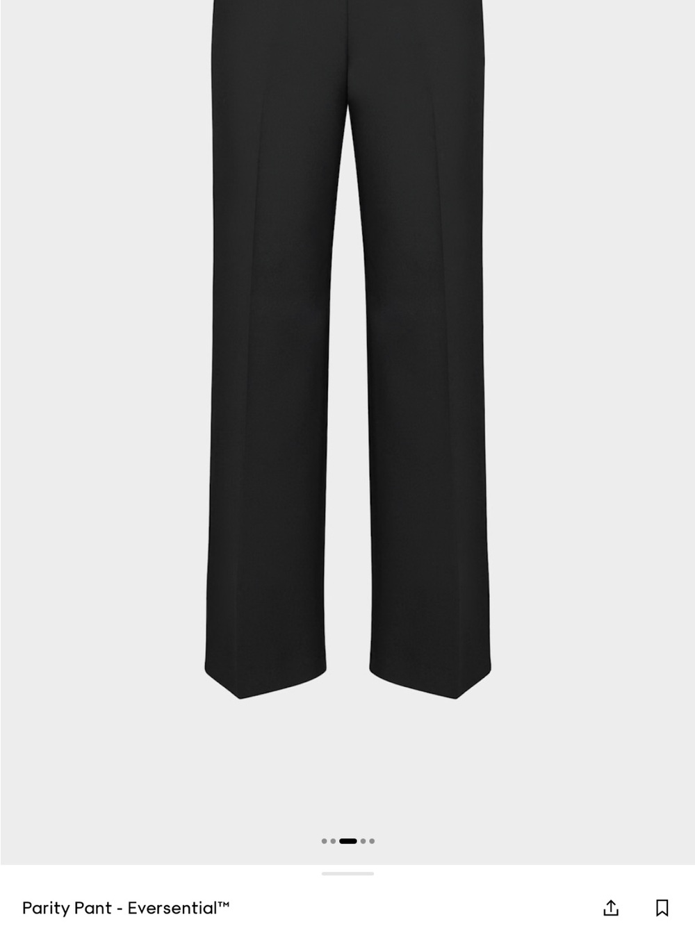 Aritzia Babaton Parity Black Wide-Leg Pants size 2